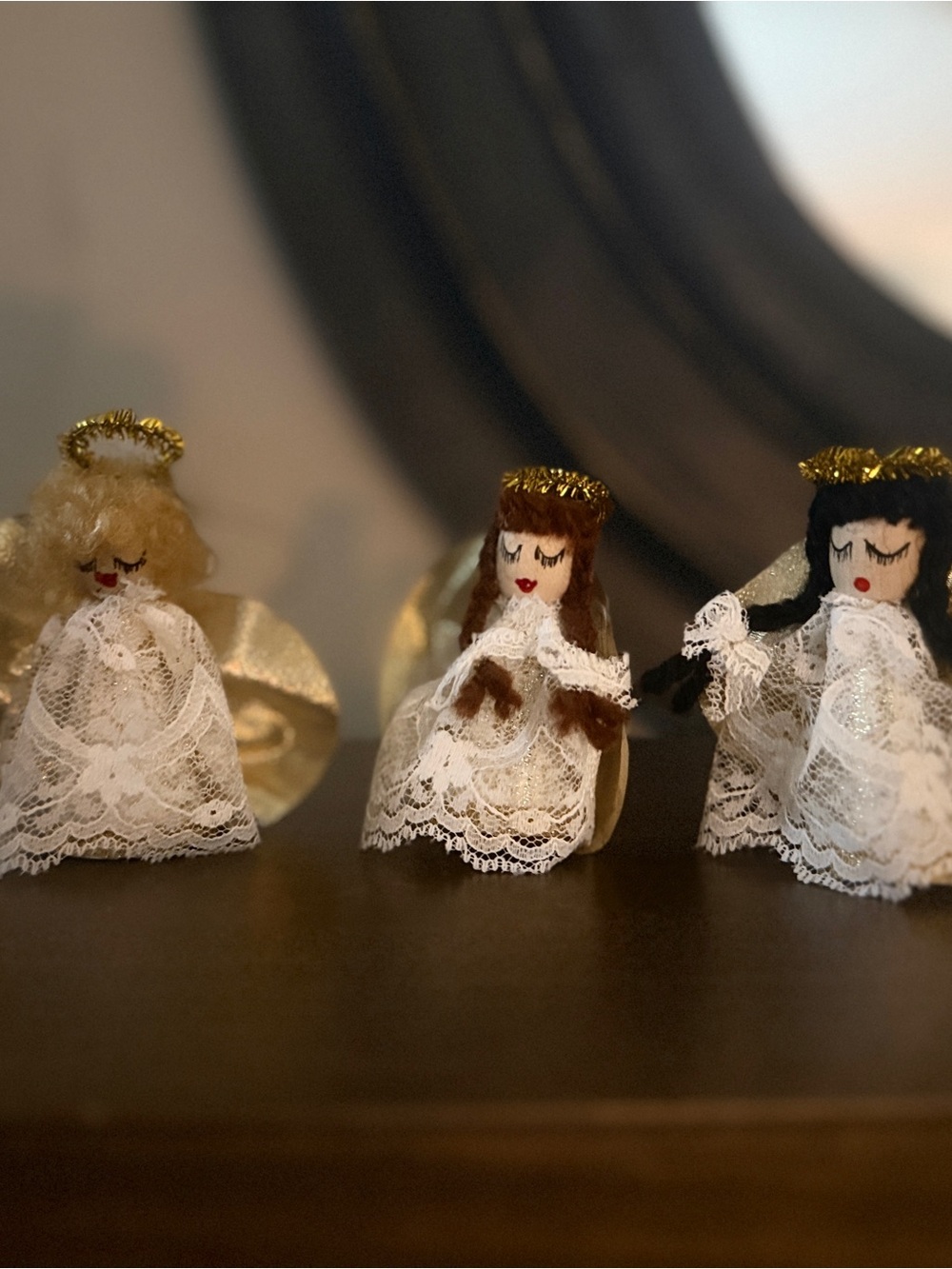 Mini vintage angel ornaments